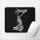 Asl Skelett Hände Geist Gruselig Halloween  Mousepad (Mit Mouse)