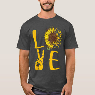 ASL Sonnenblumen T-Shirts für Frauen Liebe ASL Slo