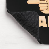 ASL sprechen Sie mit der amerikanischen Gebärdensp Mousepad (Ecke)