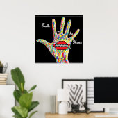 ASL Sprich mit der Hand! Poster (Heimbüro)