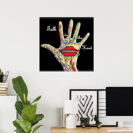 ASL Sprich mit der Hand! Poster (Heimbüro)