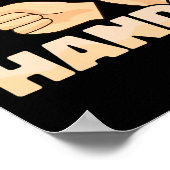 Asl spricht mit der amerikanischen Gebärdensprache Poster (Ecke)