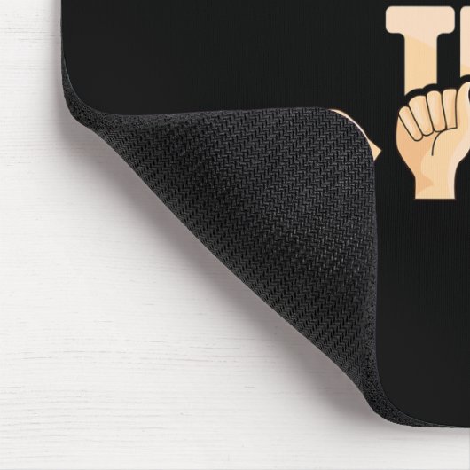 Asl Talk To The Hands American Sign Language  Mousepad (Ecke)