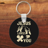 Asl Teacher American Sign Language Christian Jesus Schlüsselanhänger (Vorderseite)