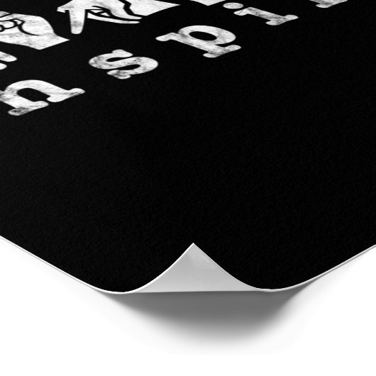 Asl Teacher American Sign Language Deaf Awareness Poster (Ecke)