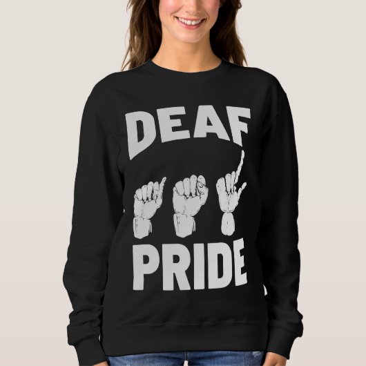 ASL Teacher Sign Language Deaf Hand Hearing  1 Sweatshirt (Vorderseite)