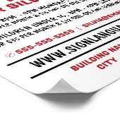 ASL Thumbs-up Gesture Sign Language Course Advert Poster (Ecke)