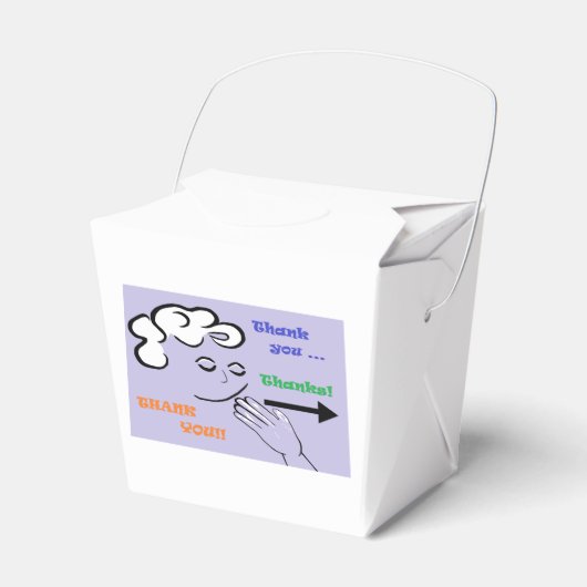 ASL Vielen Dank Cookie Box! Geschenkschachtel (Vorderseite)