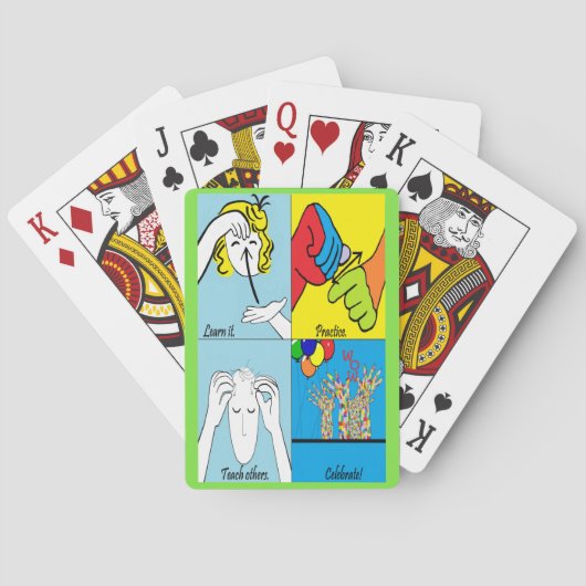 ASL Vier Schritte zum Erfolg Spielkarten (Rückseite)