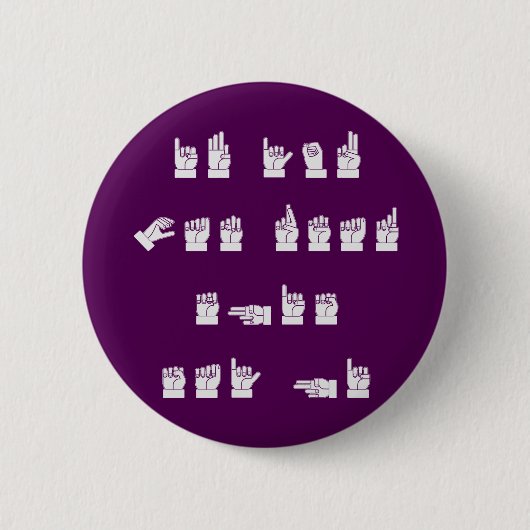 ASL, wenn Sie dieses lesen können, sagen hallo # Button (Vorderseite)