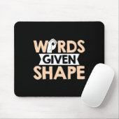 Asl Words Given Shape American Sign Language  Mousepad (Mit Mouse)