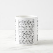 Asl-Zeichen-Sprachalphabet-Kaffeetasse-Tasse Kaffeetasse (Mittel)