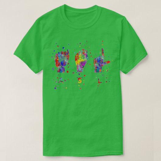 ASL-Zeichensprache 2 T-Shirt (Design vorne)