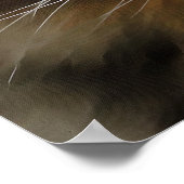 Aslan Die lange gehärtete Tablette der Katze Poster (Ecke)