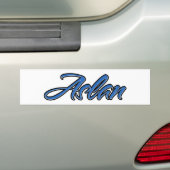 Aslan Name blue Aufkleber Sticker Autoaufkleber (Auf Auto)