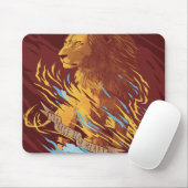 Aslan the Lion Blanket Mousepad (Mit Mouse)