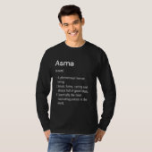 Asma Name Definition Funny Dictionary T-Shirt (Vorne ganz)