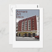 Asmara Art Deco - Cinema Impero Postkarte (Vorne/Hinten)