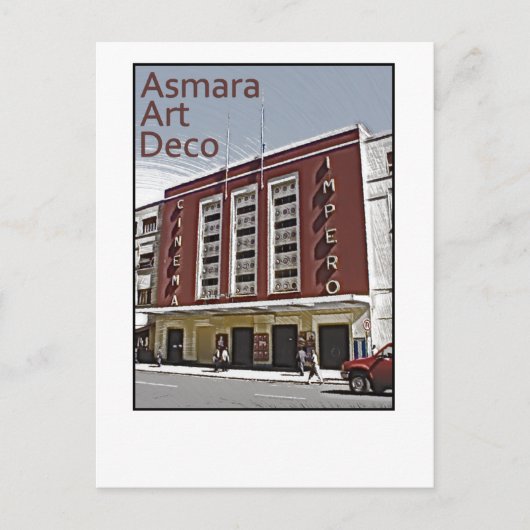Asmara Art Deco - Cinema Impero Postkarte (Vorderseite)