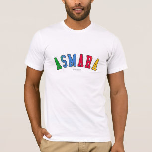Asmara in den Eritrea-Staatsflaggefarben T-Shirt