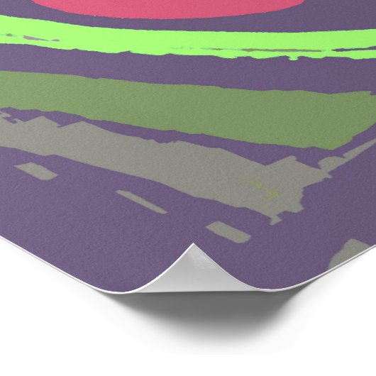 Asmeamon - eine Abstrakte Kunstdruckerei Poster (Ecke)