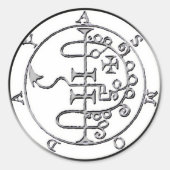 Asmoday Asmodeus Siegel Runder Aufkleber (Vorderseite)