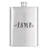 ASMR-3D-Text Flachmann (Vorderseite)