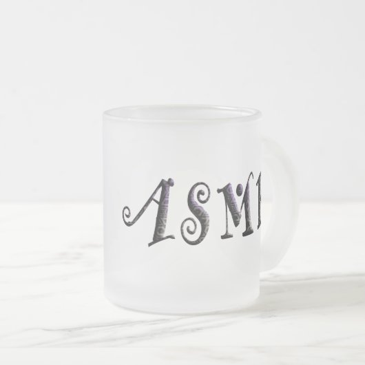 ASMR-3D-Text Mattglastasse (VorderseiteRechts)