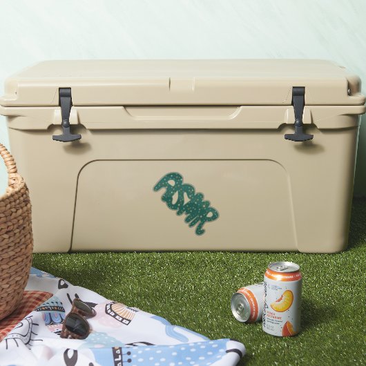 ASMR Aquamarin Tingles Handlettering Aufkleber (Kühler)