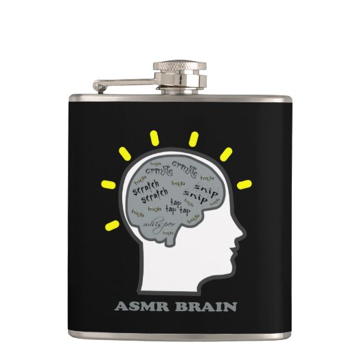 ASMR Brain Flachmann (Vorderseite)
