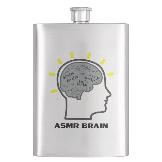 ASMR Brain Flachmann (Vorderseite)