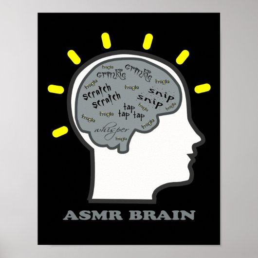 ASMR Brain Poster (Vorne)