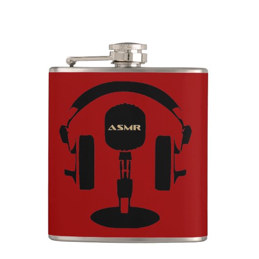 ASMR-Logo Flachmann (Vorderseite)