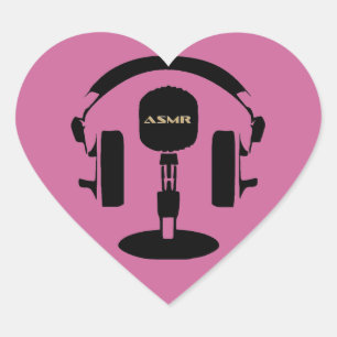 ASMR-Logo Herz-Aufkleber