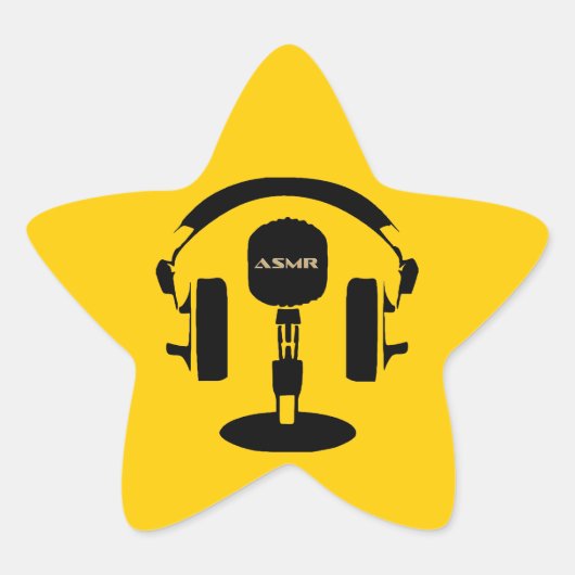 ASMR-Logo Stern-Aufkleber (Vorderseite)