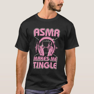 Asmr macht mich dreimal dreckig Asmr Kopfhörer gra T-Shirt