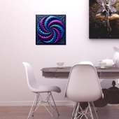 ASMR-Poster Lila und Türkis Zentangle Poster