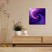 ASMR-Shades des Lila Zentangle Spiral Poster