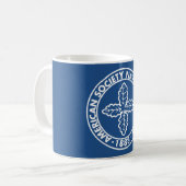 ASNE Blau-Tasse Kaffeetasse (Vorderseite Links)