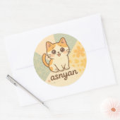 Asnyan | Sakura Cat Sticker – Cute Japanese Style (Umschlag)