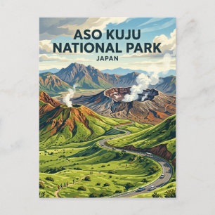 Aso Kuju Nationalpark Japan Postkarte