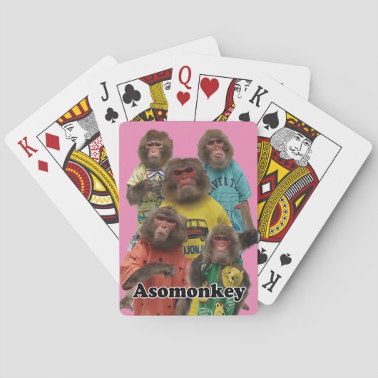 Asomonkey cards. Asomonkey Spielkarten (Rückseite)