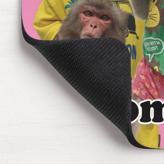 Asomonkey mouse pad version2. Asomonkey マウみん2 なの Mousepad (Ecke)