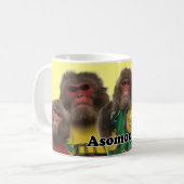 Asomonkey  mug.　Asomonkeyみんなの Kaffeetasse (Vorderseite Links)