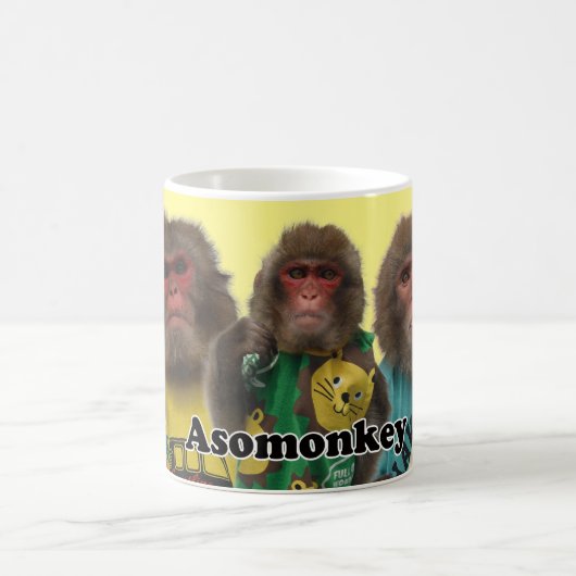 Asomonkey  mug.　Asomonkeyみんなの Kaffeetasse (Mittel)