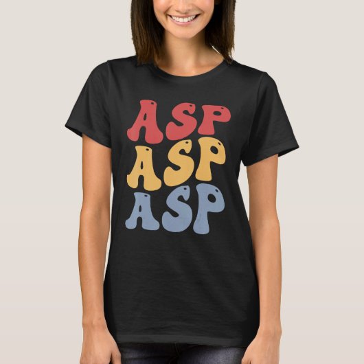 Asp Groovy Retro T-Shirt (Vorderseite)