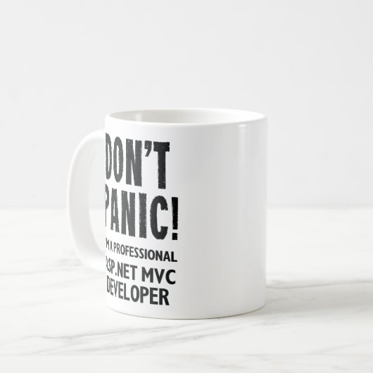 ASP.NET MVC Developer Kaffeetasse (Vorderseite Links)
