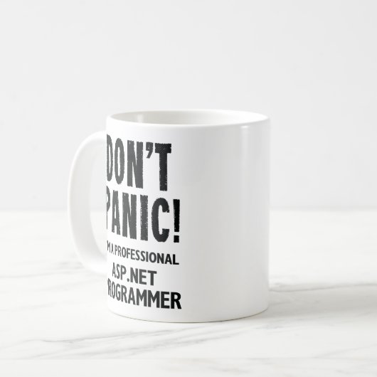 ASP.NET Programmierer Kaffeetasse (Vorderseite Links)