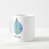 Aspara-Gas Funny Asparagus Veggie Pun Kaffeetasse (Vorderseite Links)
