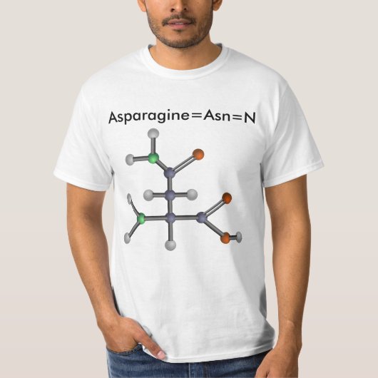 Asparagin (Aminosäure) T-Shirt (Vorderseite)